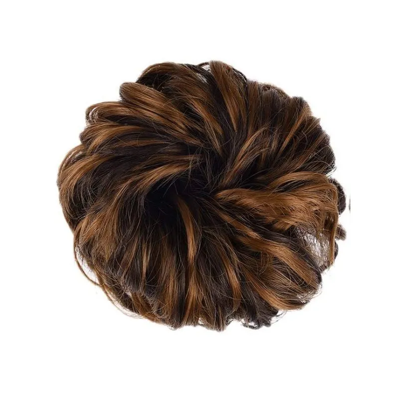 Artifice Messy Juda Bun Extension - Maroon Highlights