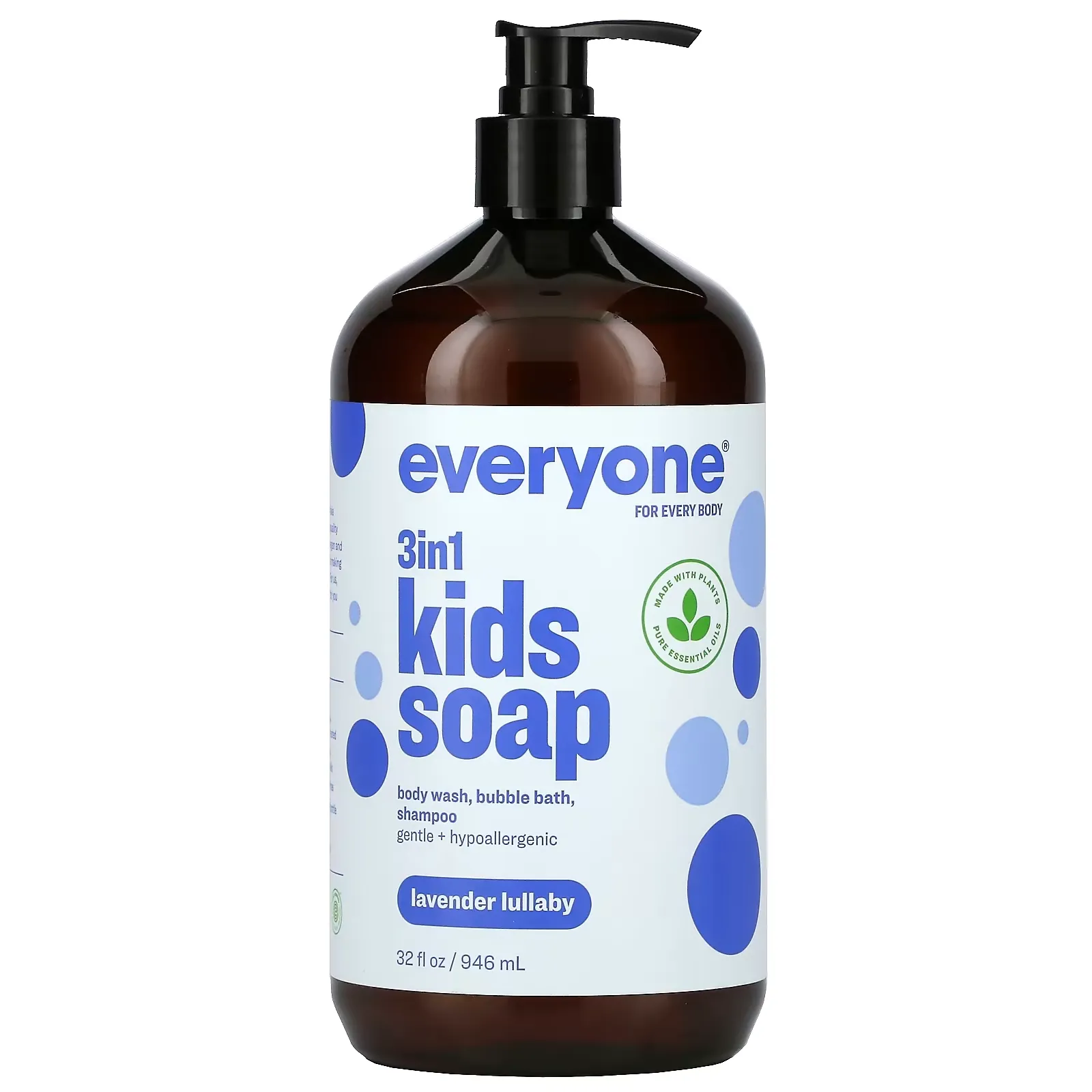 3 in 1 Kids Soap, Lavender Lullaby, 32 fl oz (946 ml)