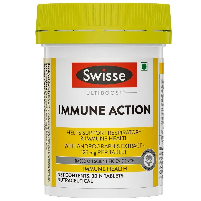 Swisse Ultiboost Immune Action Tablets For Immunity (vegan Supplement)