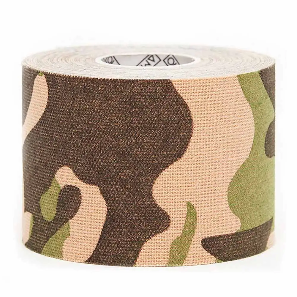 Strauss Kinesiology Sports Tape Knee, Calf & Thigh Support,  Camo Green  5 m