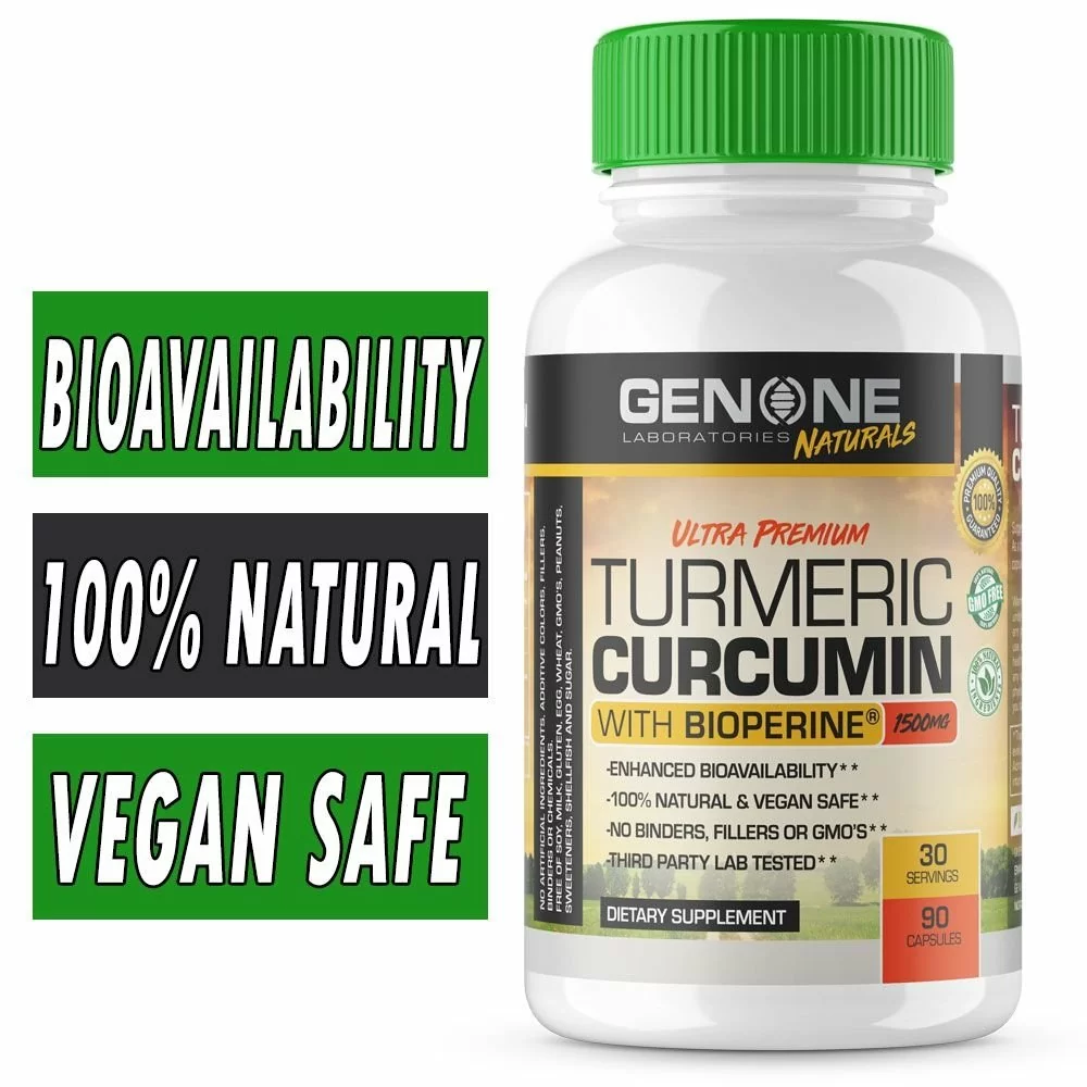 Genone Turmeric Curcumin - 90 Capsules - Anti Inflammatory