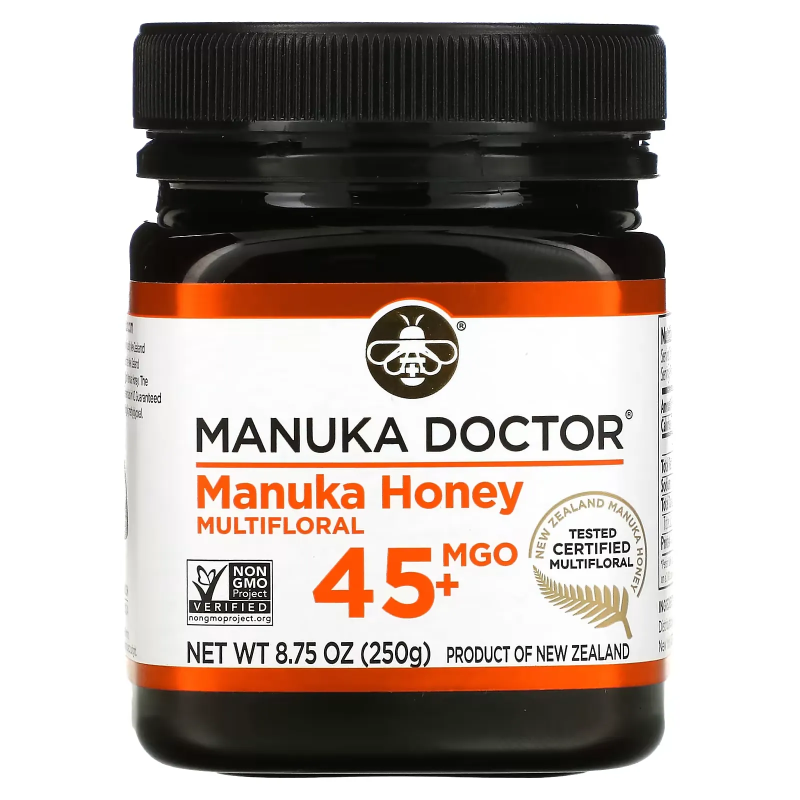 Manuka Honey Multifloral, MGO 45+, 8.75 oz (250 g)