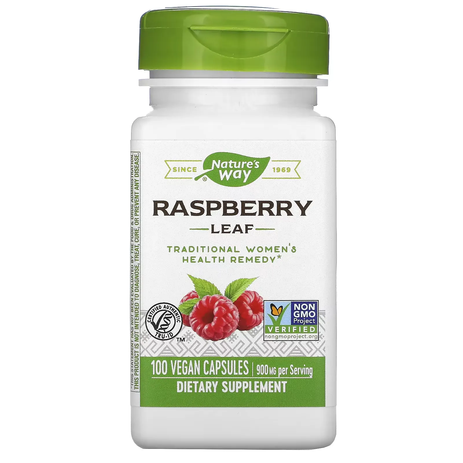 Raspberry Leaf, 450 mg, 100 Vegan Capsules