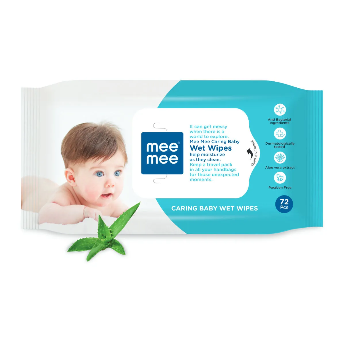 Mee Mee Caring Baby Wet Wipes Aloe Vera