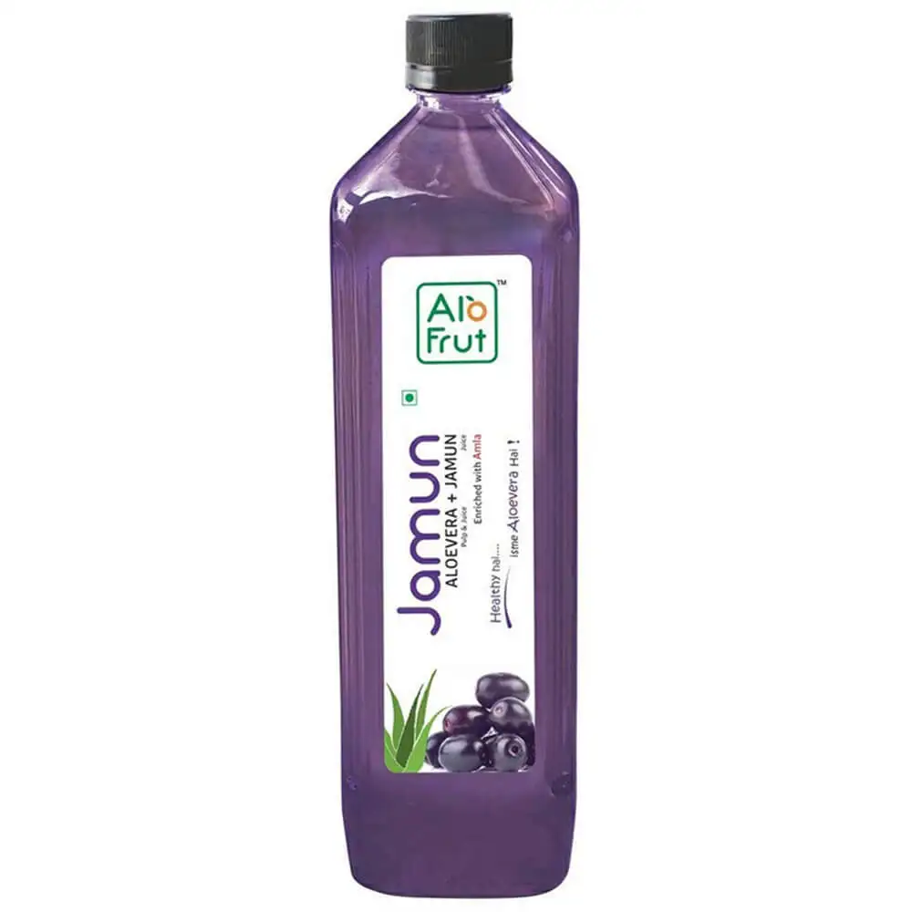 Alo Frut Jamun Aloevera Juice,  1 L  Jamun