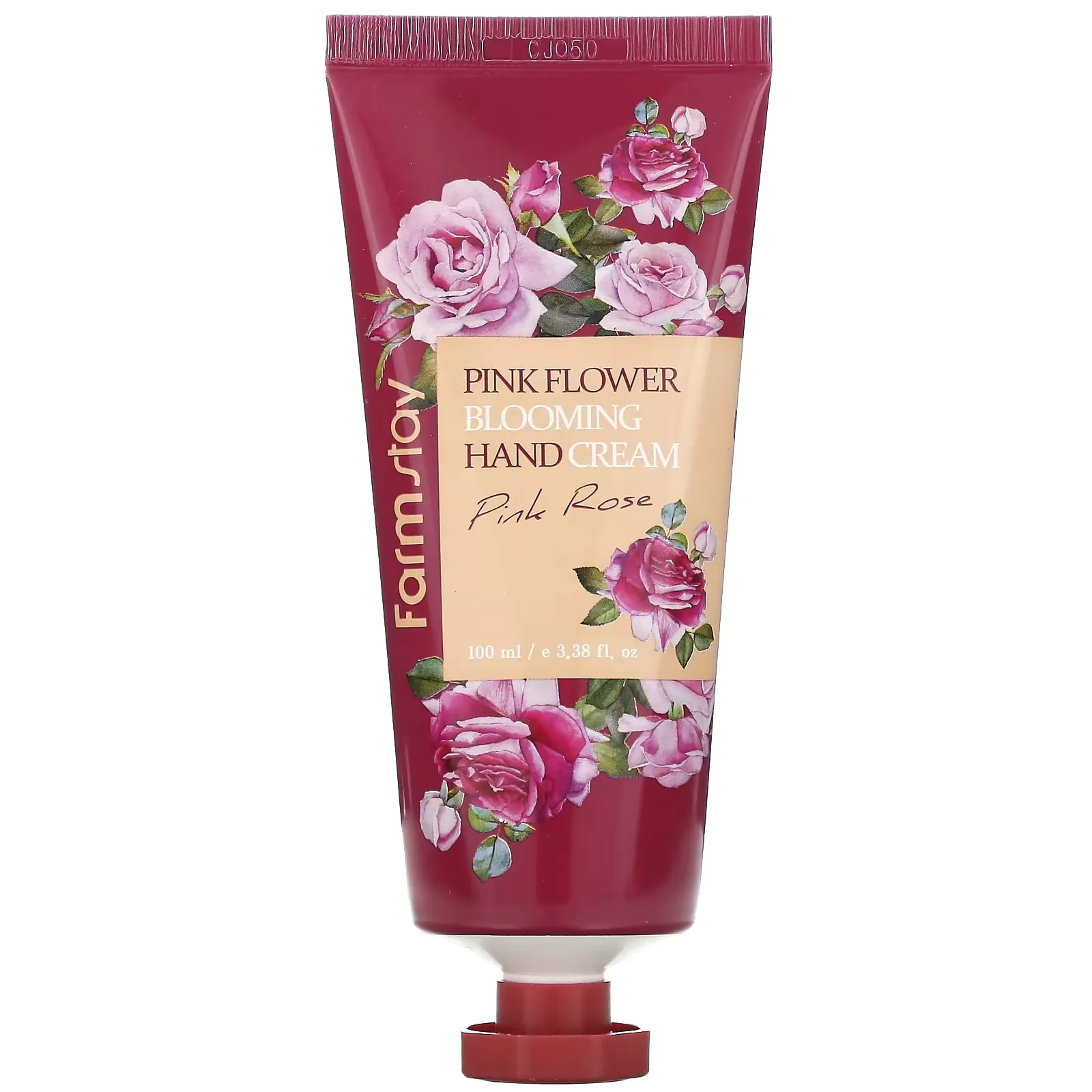 Pink Flower Blooming Hand Cream, Pink Rose, 3.38 fl oz (100 ml)