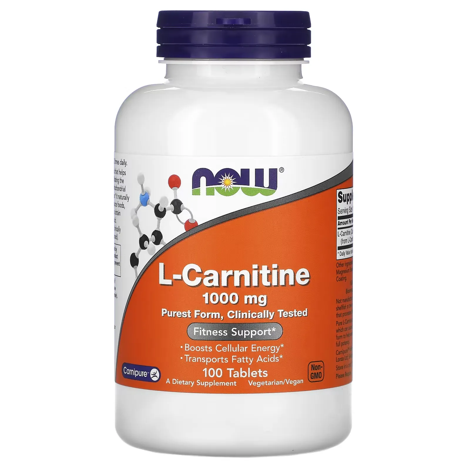 L-Carnitine, 1000 mg, 100 Tablets