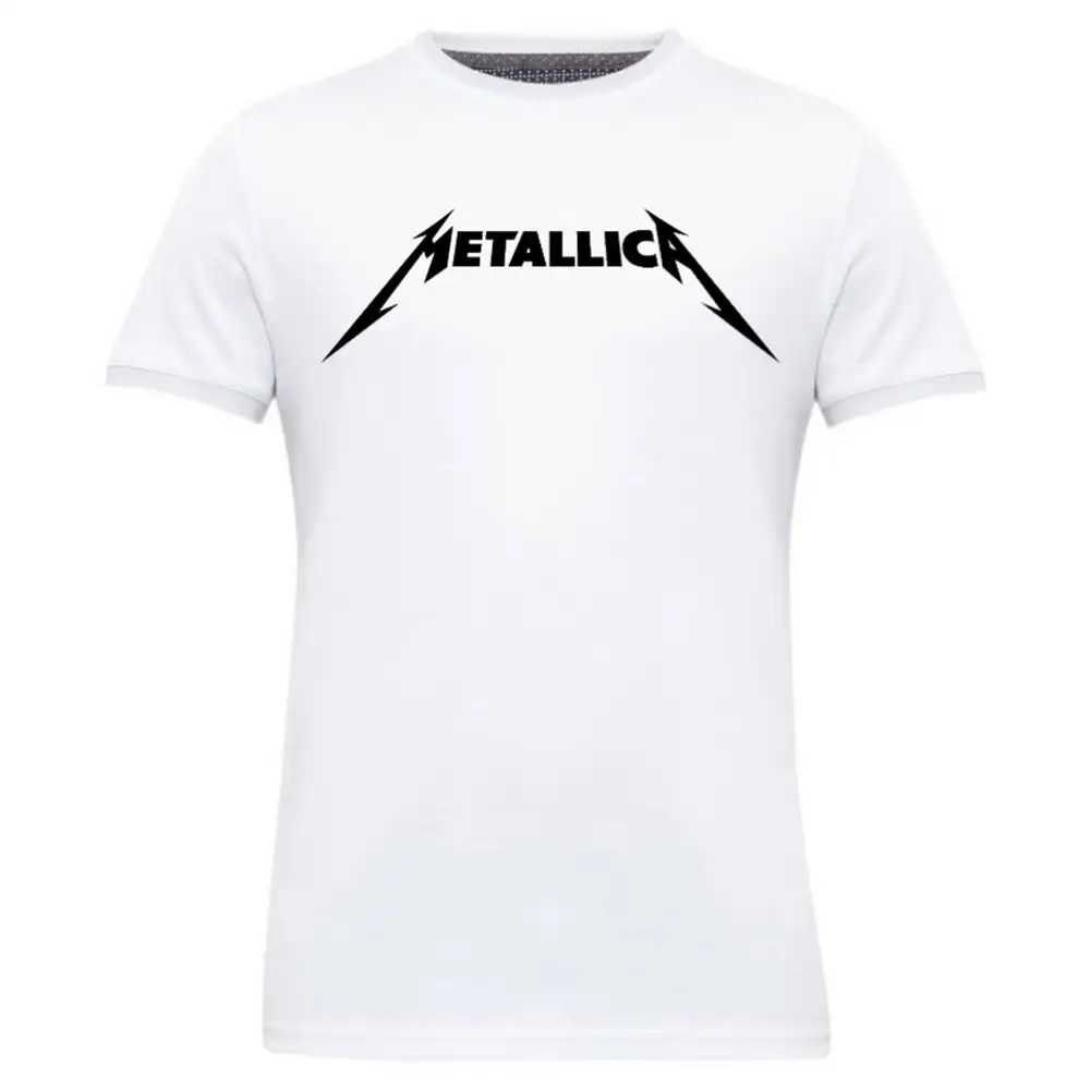 Gym Brute Metallica T Shirt,  White  Medium