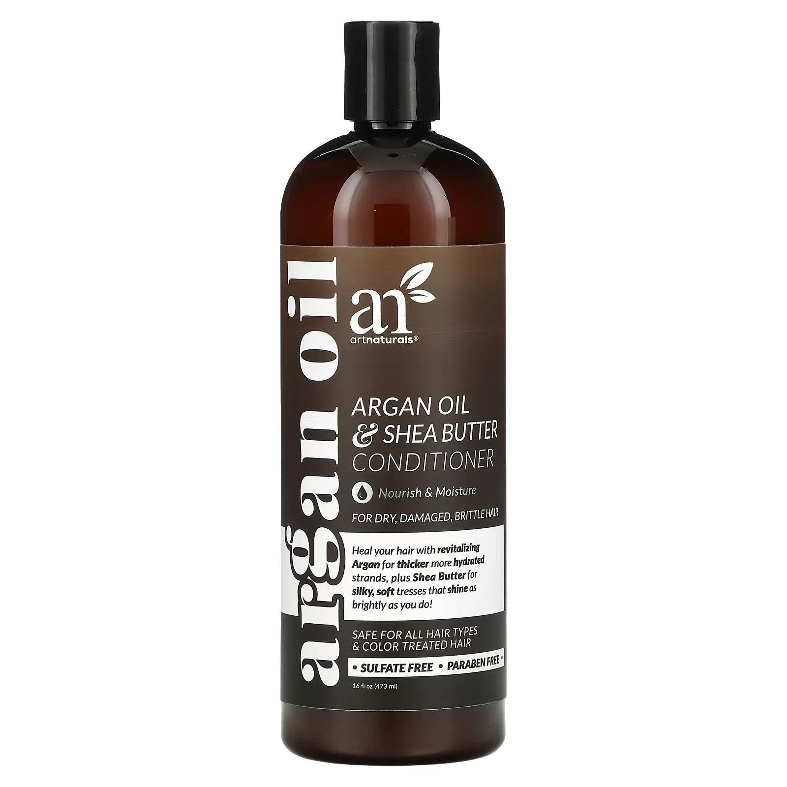 Argan Oil & Shea Butter Conditioner, For Dry, Damaged, Brittle Hair, 16 fl oz (473 ml)