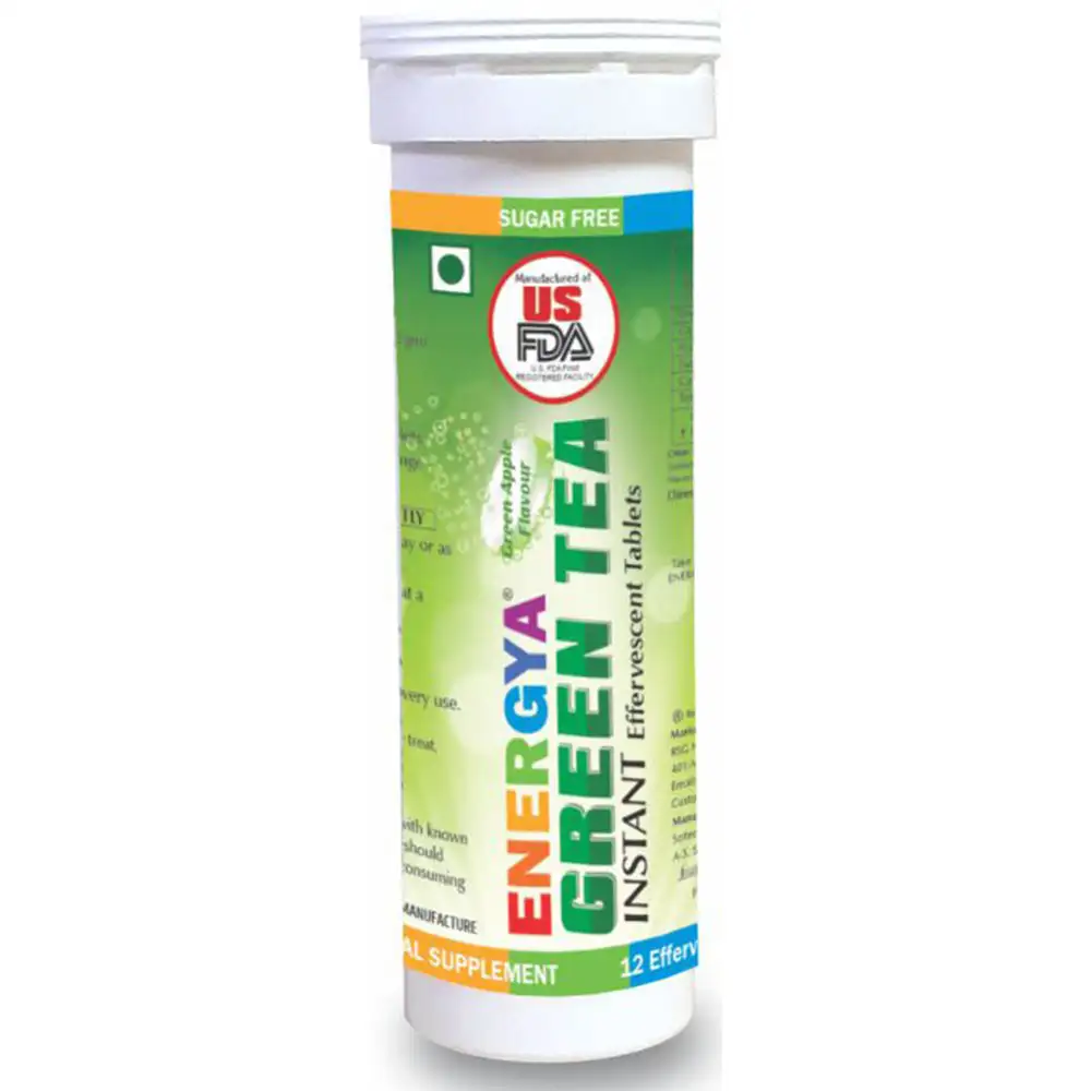 Energya Green Tea,  12 tablet(s)  Green Apple