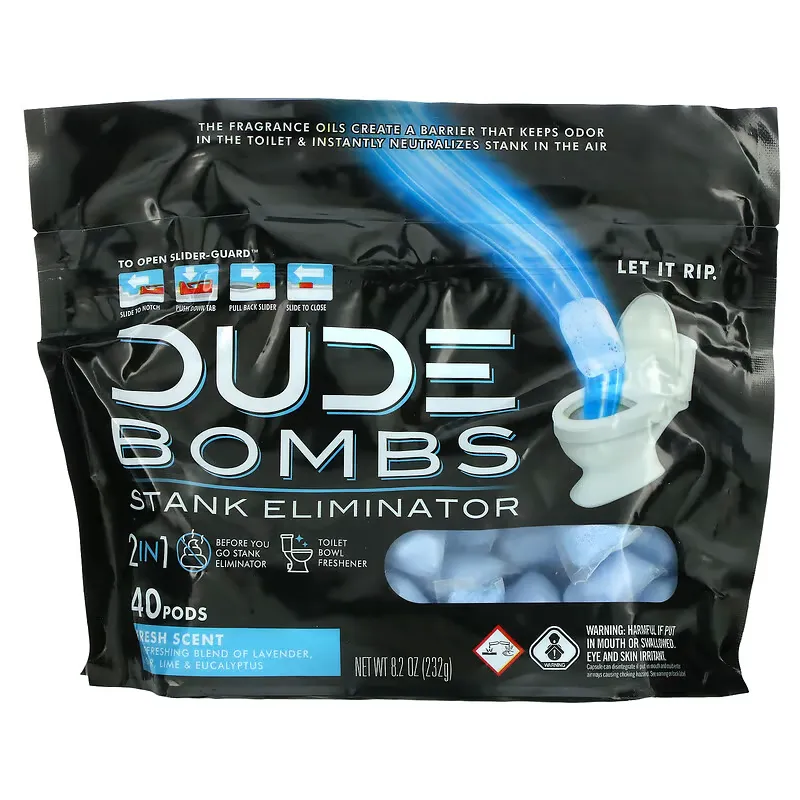 Bombs, Stank Eliminator, Fresh Scent, 40 Pods, 8.2 oz (232 g)