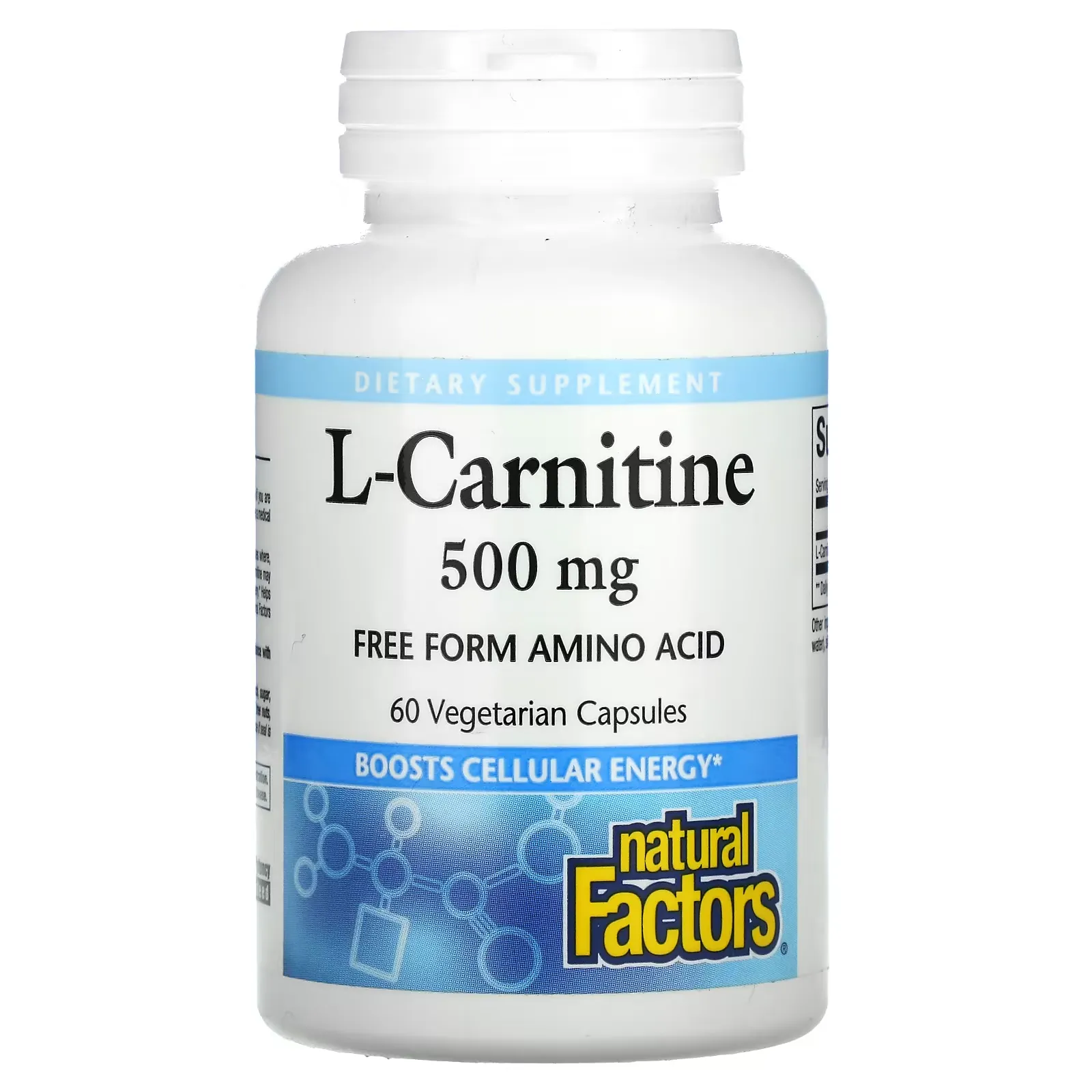 L-Carnitine, 500 mg, 60 Vegetarian Capsules