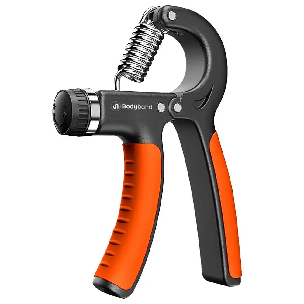 Bodyband Adjustable Hand Grip Strengthener,  Black Orange