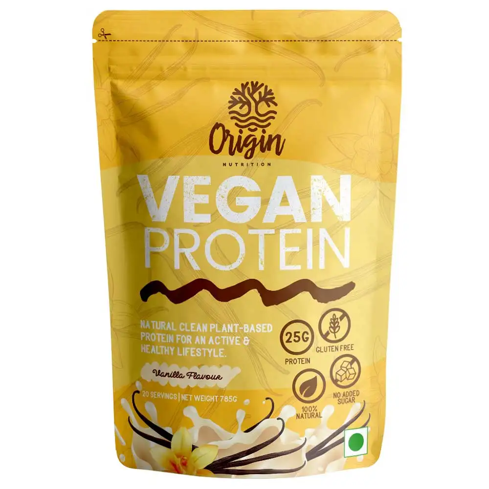 Origin Nutrition Vegan Protein Powder,  Vanilla  1.73 lb