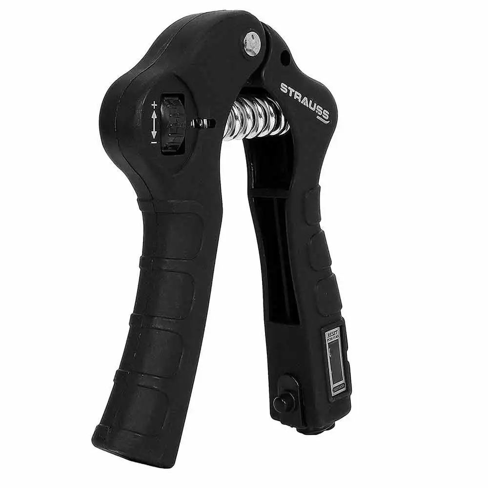 Strauss Adjustable Hand Grip Strengthener with Counter,  Black