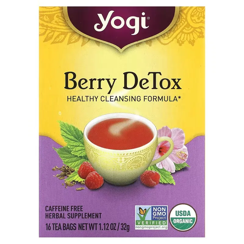 Berry DeTox, Caffeine Free, 16 Tea Bags, 1.12 oz (32 g)