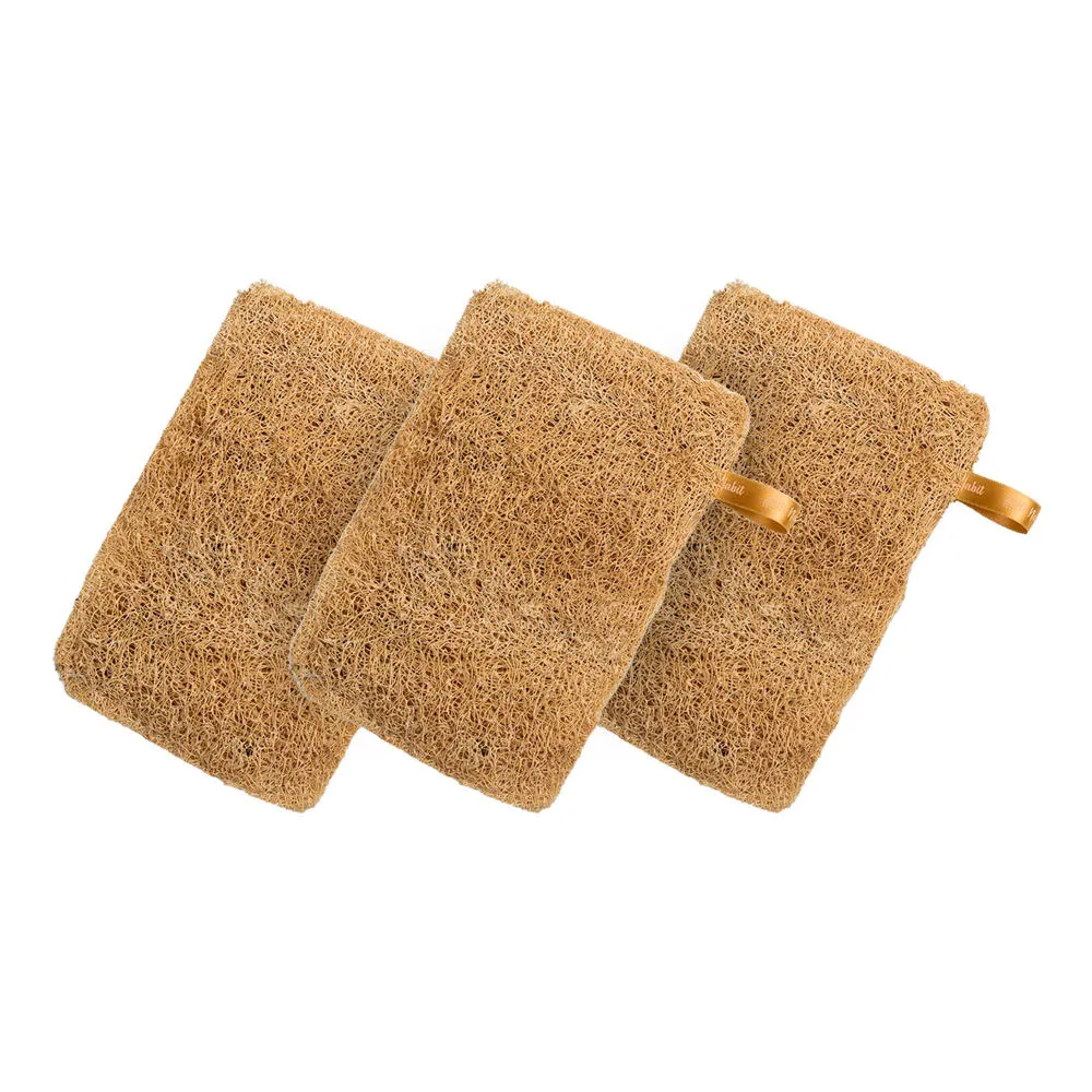 Nat Habit Natural Sun Dried Bath Loofah - Pack of 3