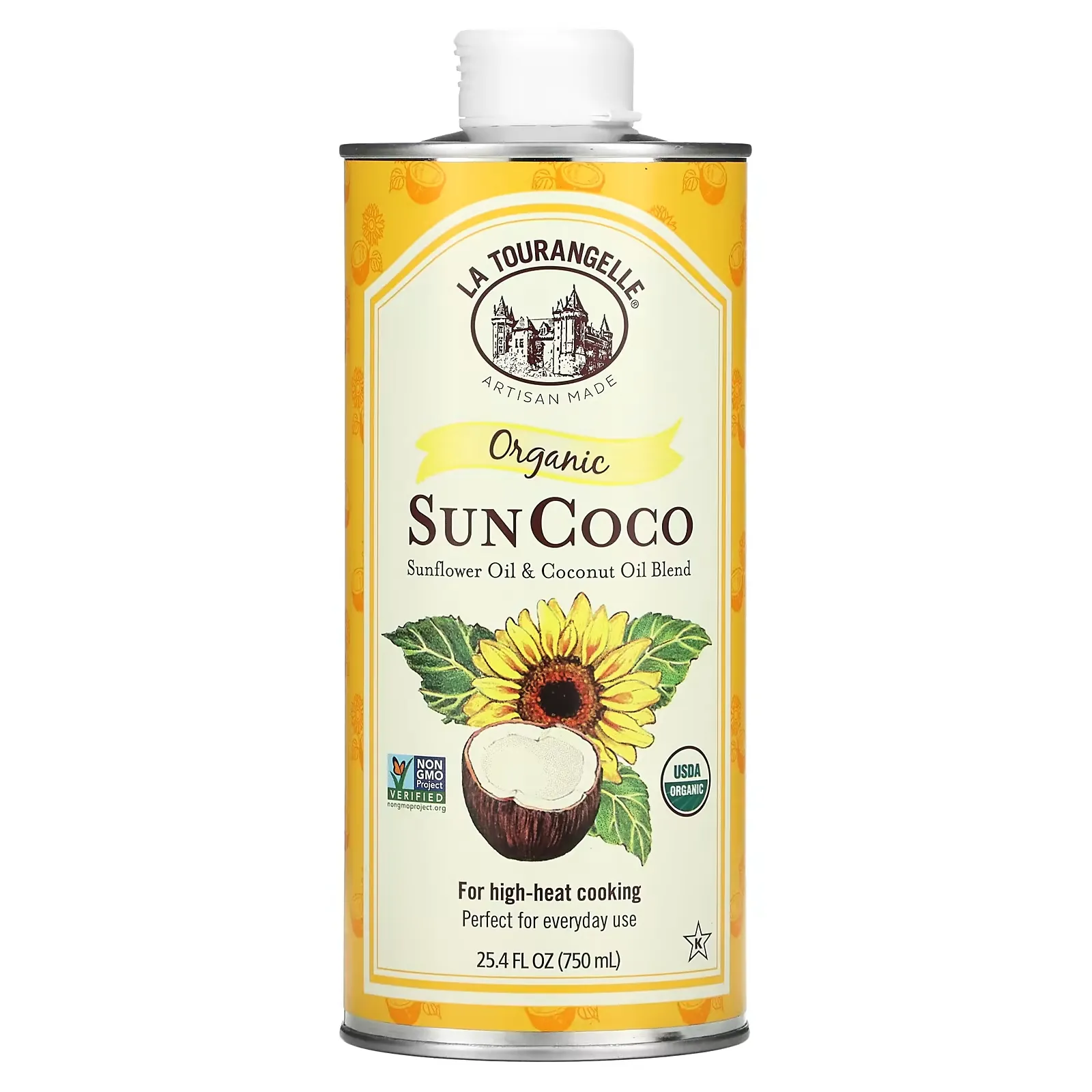 Organic SunCoco, Sunflower Oil & Coconut Oil Blend, 25.4 fl oz (750 ml)