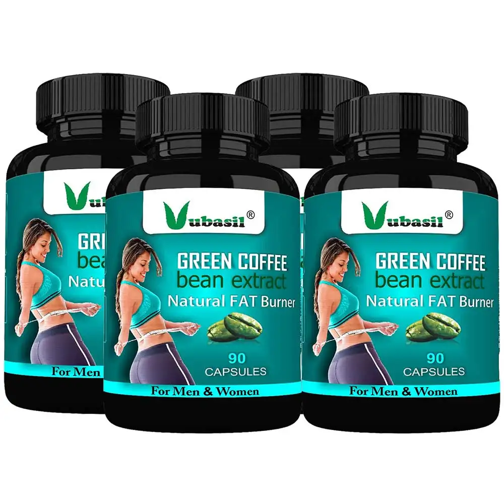 Vubasil Green Coffee Bean Extract Natural Fat Burner,  360 capsules