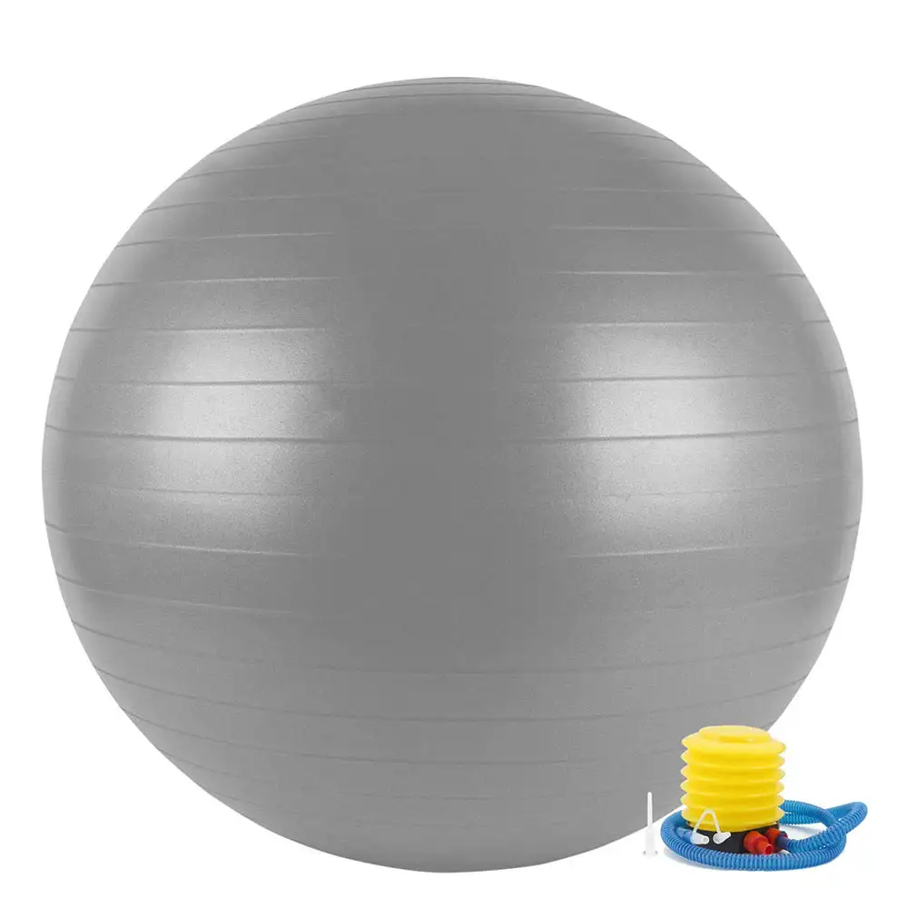 Fitsy Yoga Ball with Pump,  Grey  75 cm