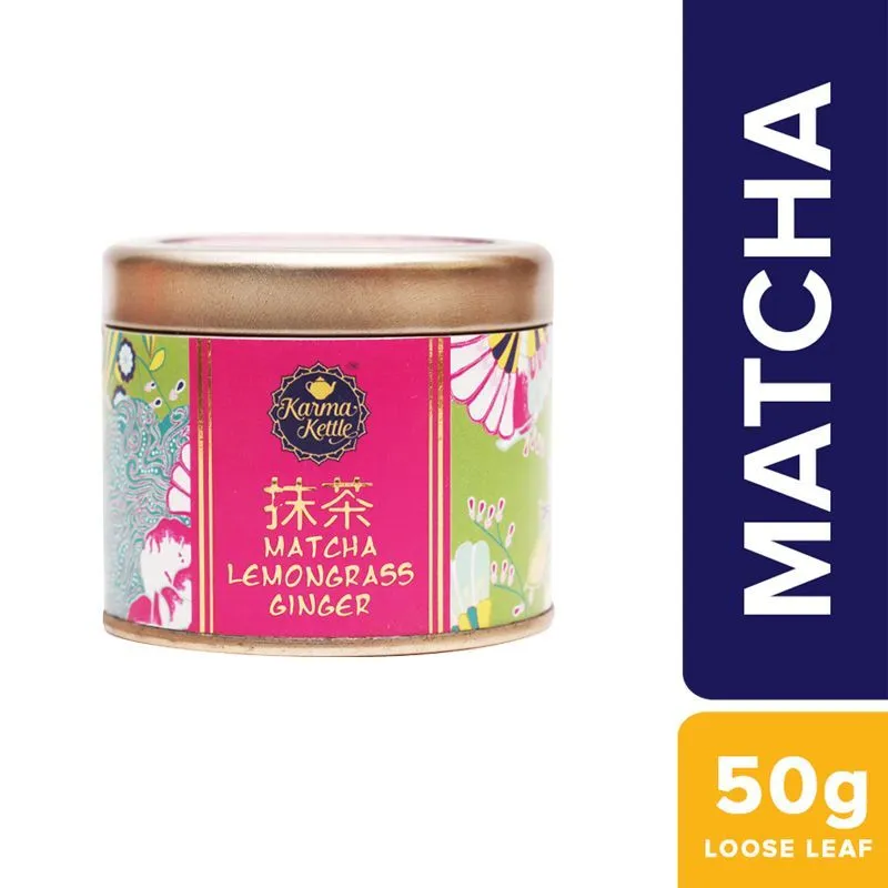 Karma Kettle Matcha Green Tea Powder With Lemongrass & Ginger