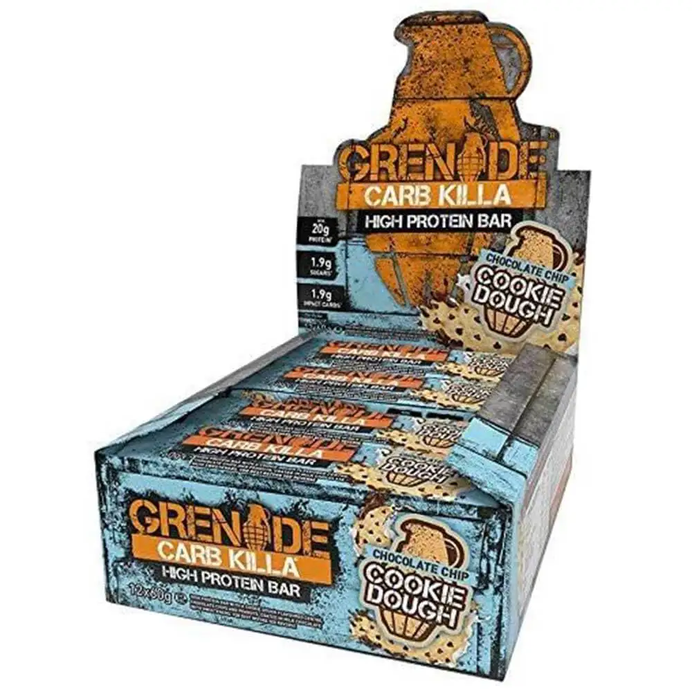 Grenade Carb Killa High Protein Bar,  12 bar(s)  Chocolate Chip Cookie Dough