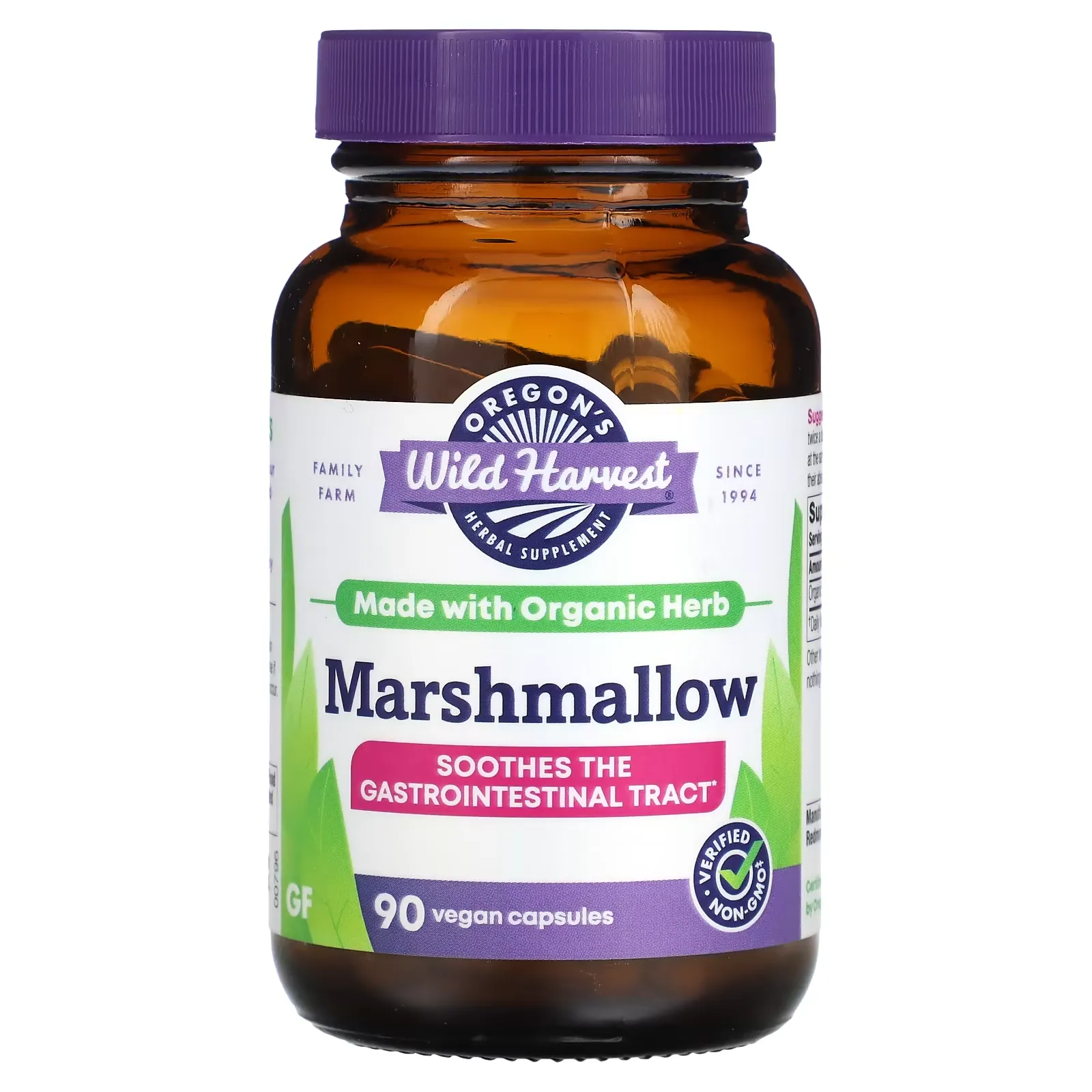 Marshmallow, 90 Vegan Capsules