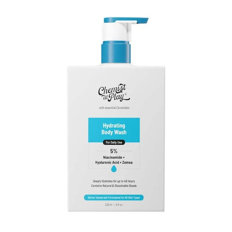 Chemist At Play Hydrating Body Wash With 1% Niacinamide And Hyaluronic Acid For Dry Normal Skin