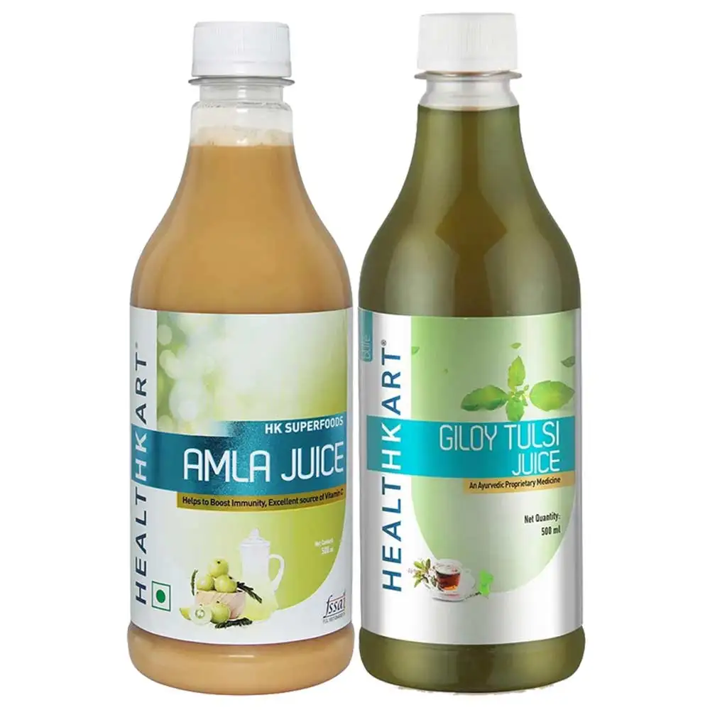 Healt Amla Juice & Giloy Juice Combo,  2 Piece(s)/Pack