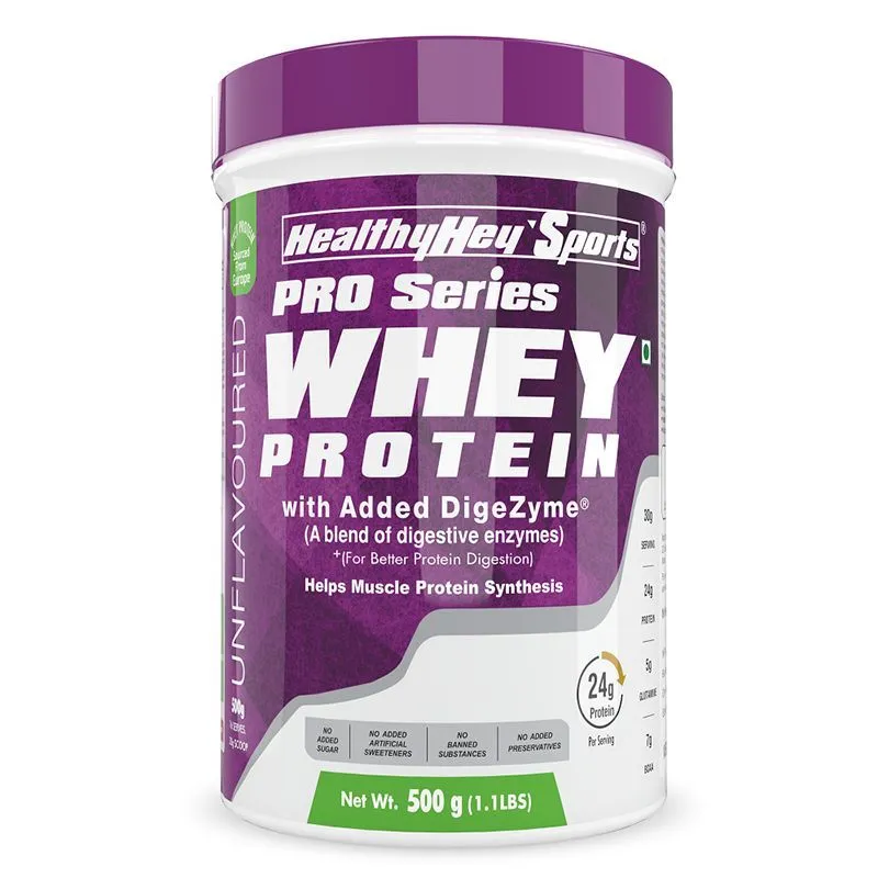 HealthyHey Sports Whey Protein Concentrate - Unflavoured