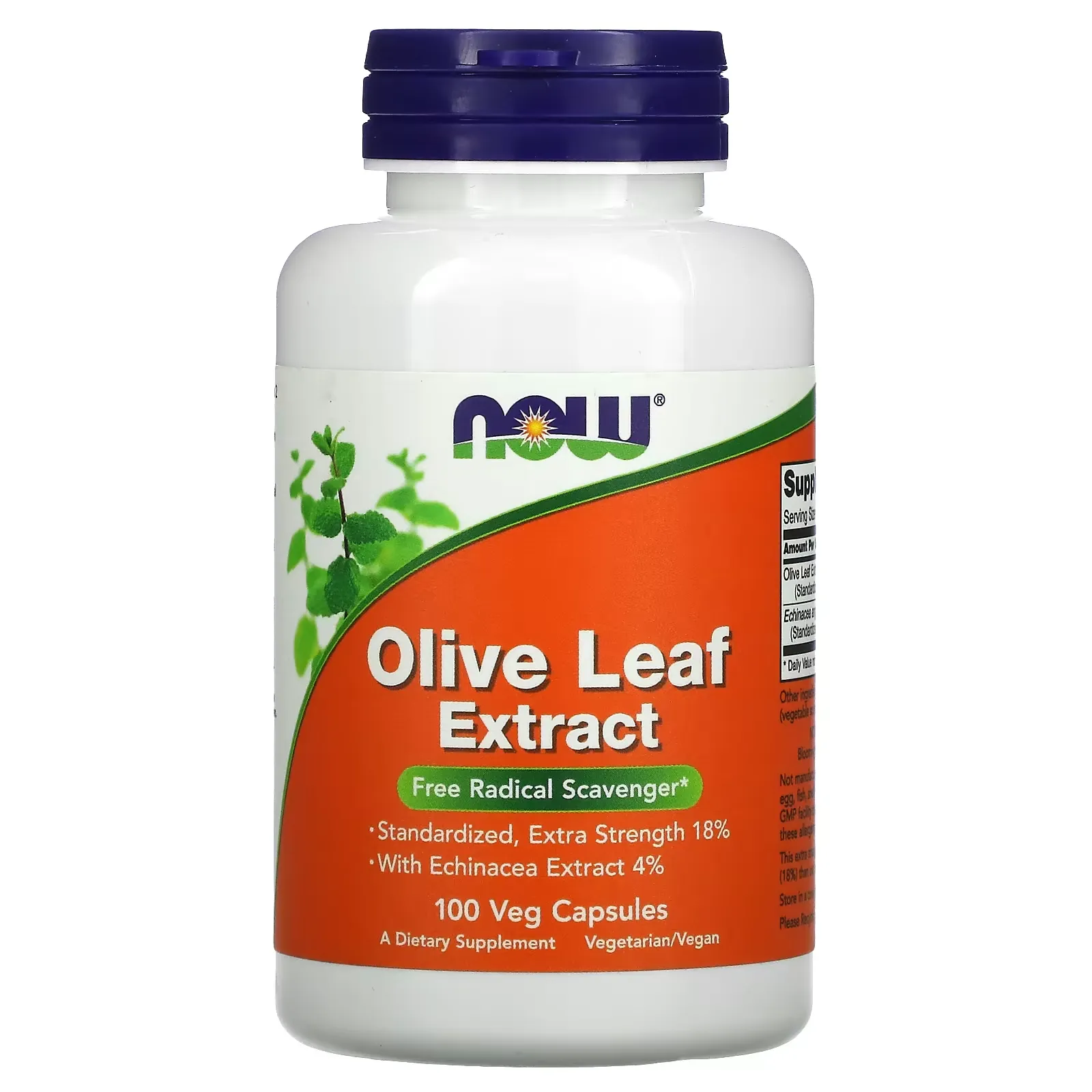 Olive Leaf Extract, 100 Veg Capsules