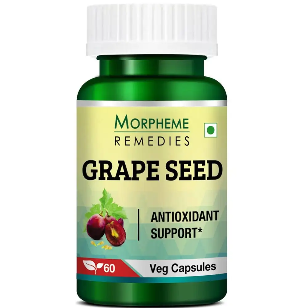 Morpheme Remedies Grape Seed Extract (500 mg),  60 veggie capsule(s)