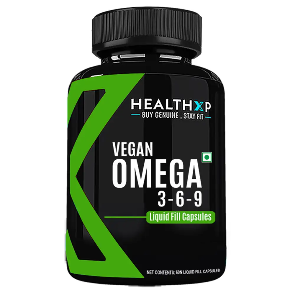 HealthXP Vegan Omega 3-6-9,  60 capsules