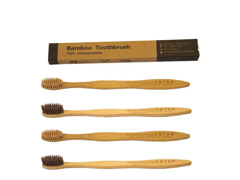 Rejuvenating UBTAN Bamboo Toothbrush - (Pack of 4)