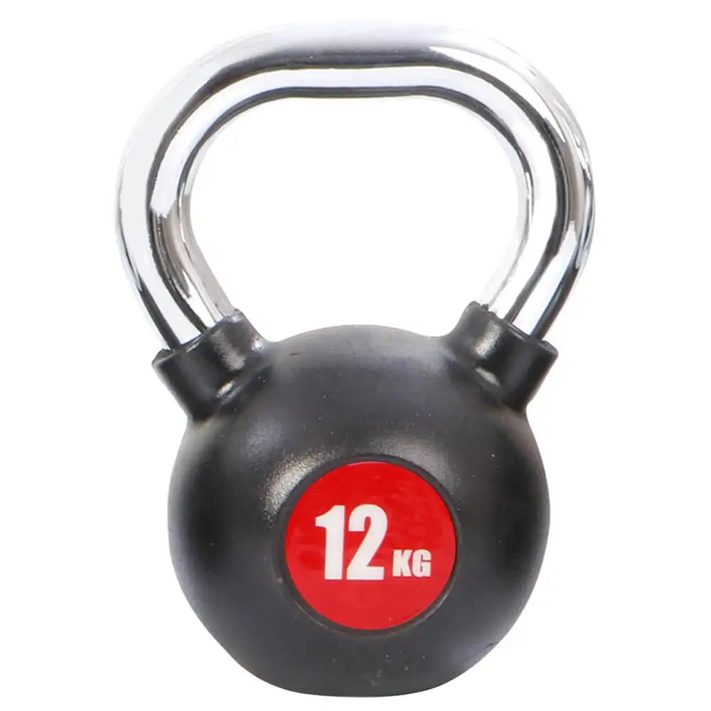 Fitsy Chrome Kettlebell,  Black  12 kg