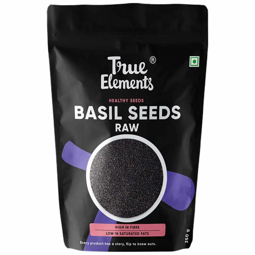 True Elements Basil Seeds,  0.250 g