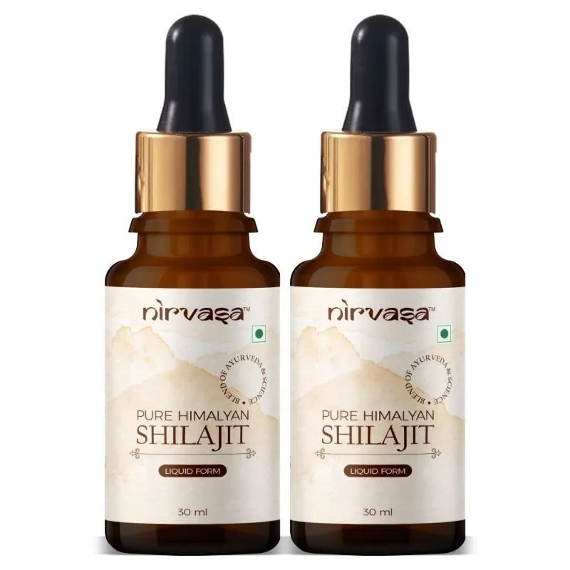 Nirvasa Pure Shilajit Liquid - Pack Of 2