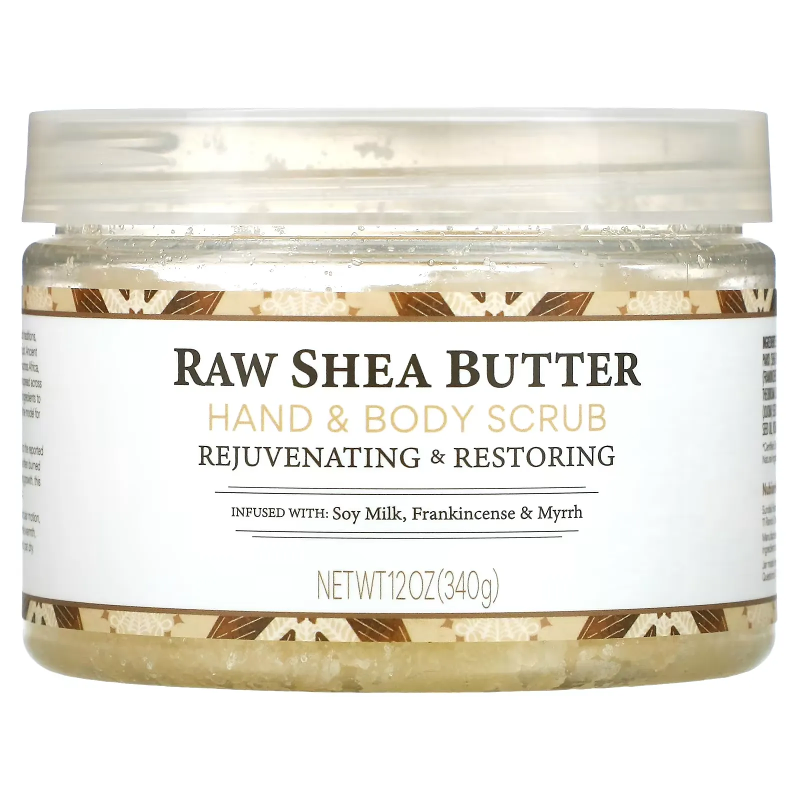 Raw Shea Butter, Hand & Body Scrub, 12 oz (340 g)