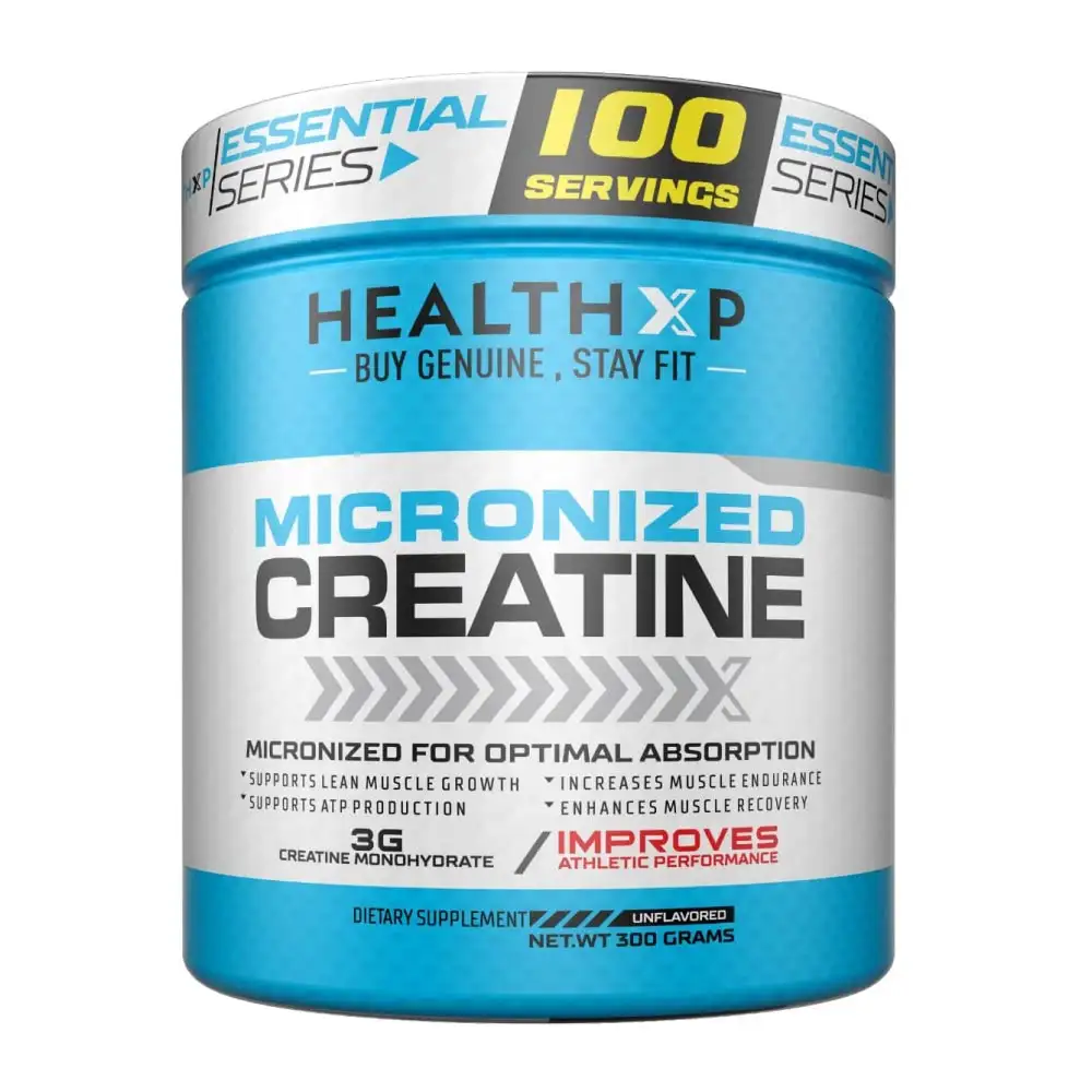 HealthXP Essential Series Micronized Creatine,  Unflavoured  0.66 lb