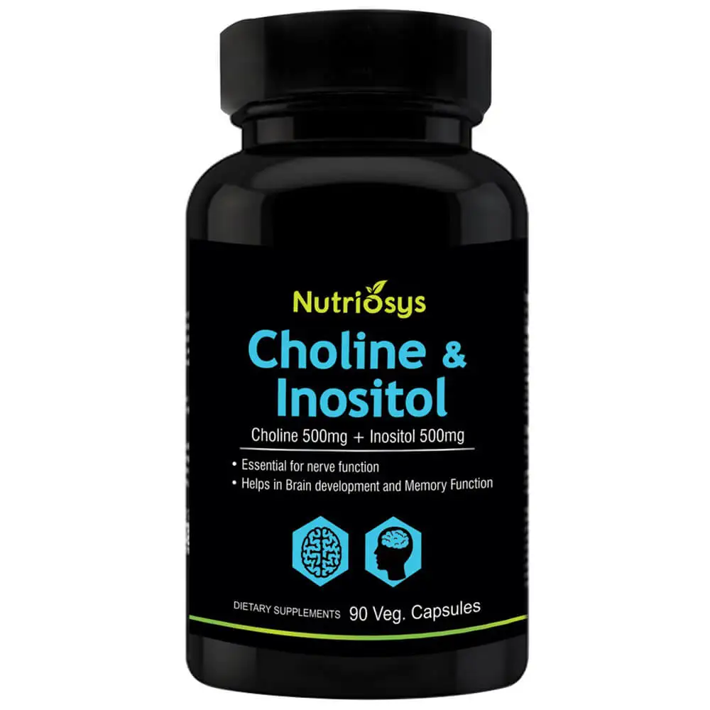 Nutriosys Choline and Inositol 500 mg,  90 capsules