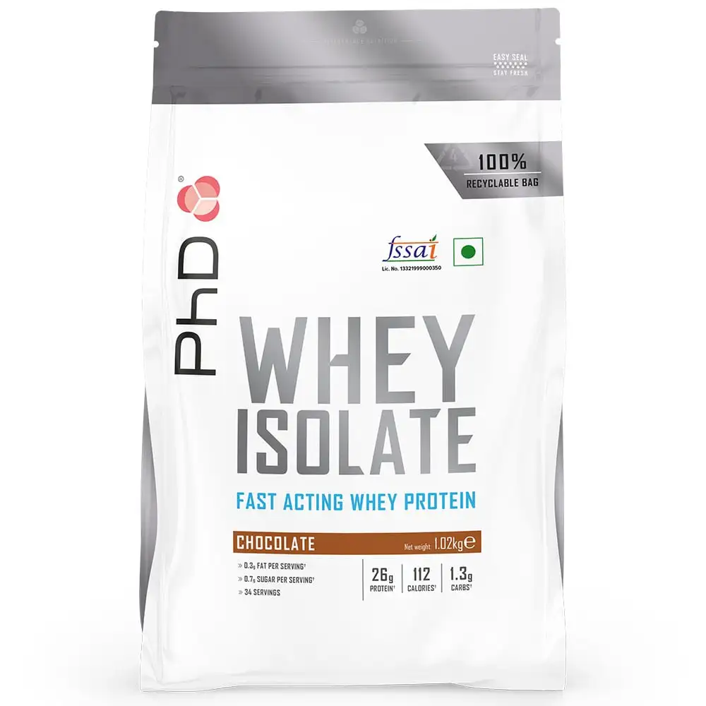 PhD Whey Isolate,  2.2 lb  Chocolate