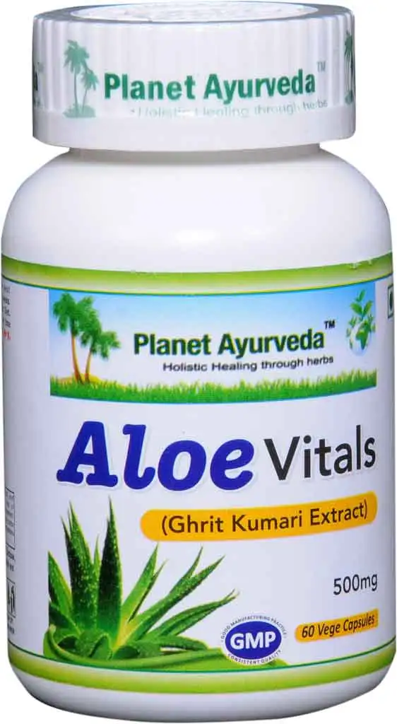 Planet Ayurveda Aloe Vitals (500 mg),  60 capsules