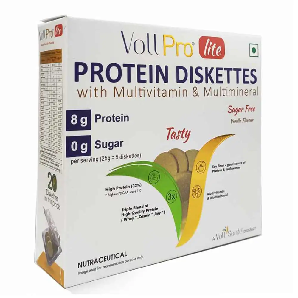 Voll Sante Voll Pro Lite Protein Diskettes,  20 Piece(s)/Pack  Vanilla