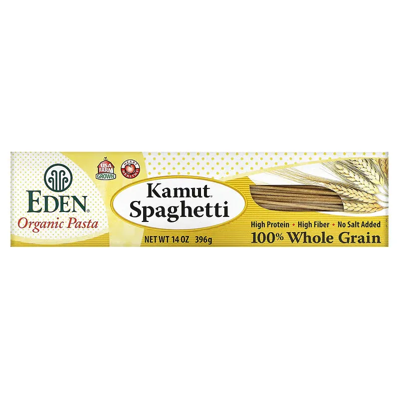 Organic Pasta, Kamut Spaghetti, 100% Whole Grain, 14 oz (396 g)