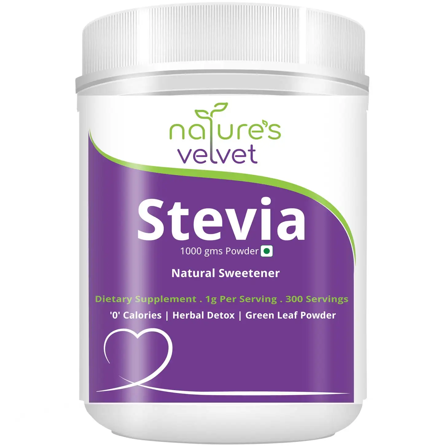 Natures Velvet Stevia Leaf Powder,  1000 g