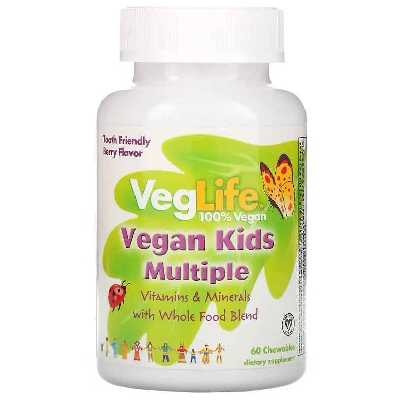 Vegan Kids Multiple, Berry Flavor, 60 Chewables