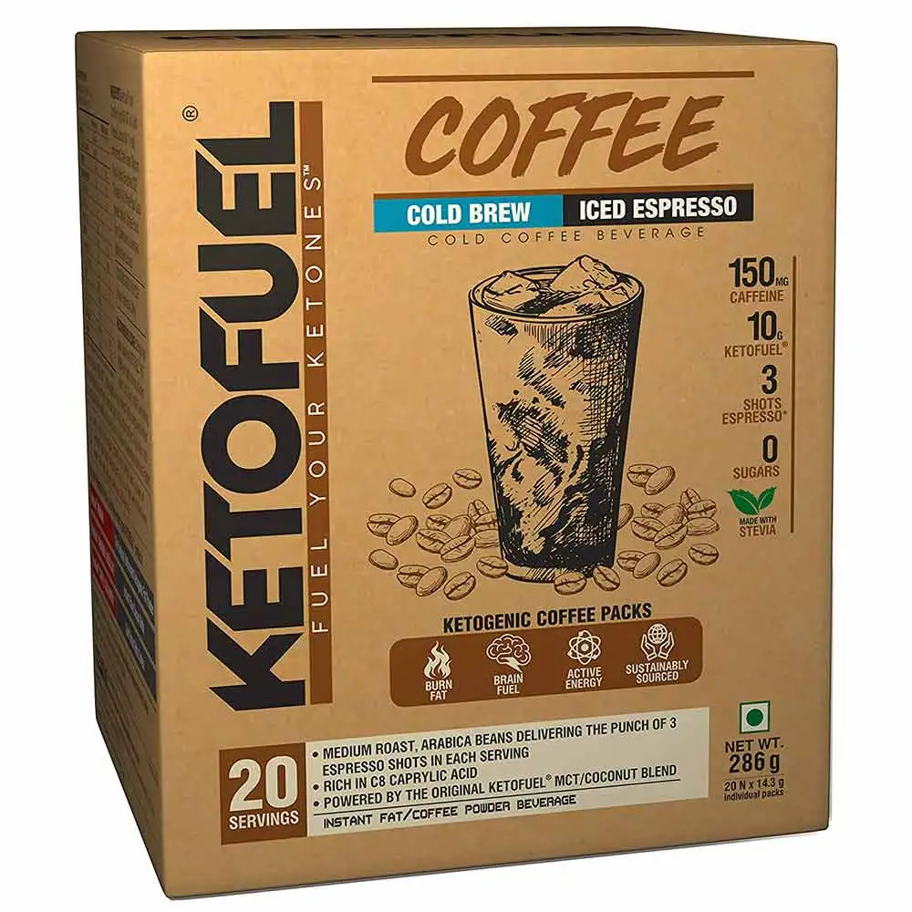 Ketofuel Coffee Cold Brew Iced Espresso,  286 g  Unflavoured