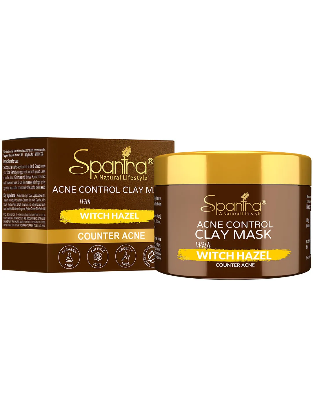 Spantra Acne Control Face Mask with Witch Hazel