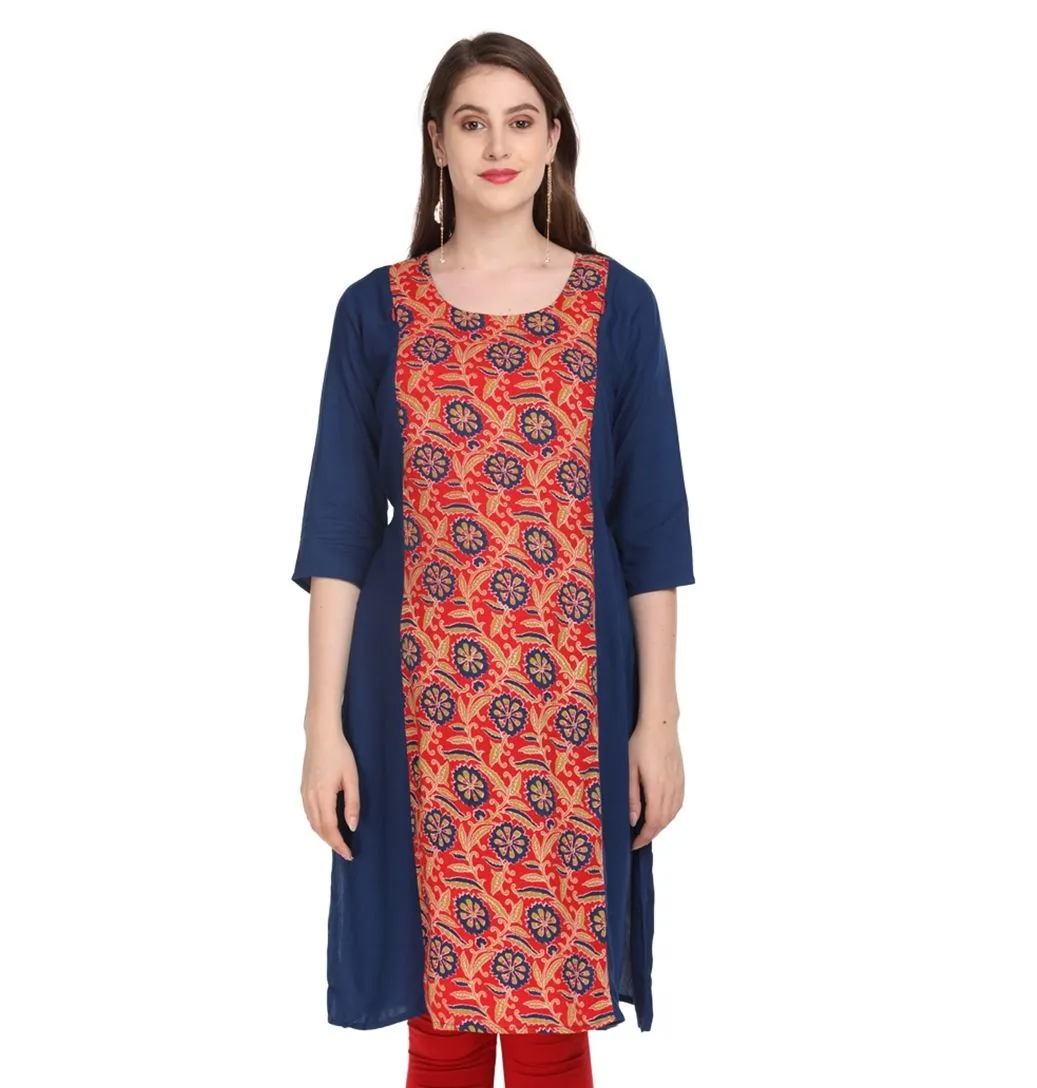 Morph Maternity Stylish Nursing Kurta - Red