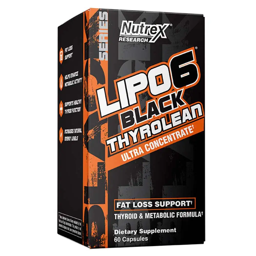 Nutrex Lipo 6 Black Thyrolean,  60 capsules  Unflavoured